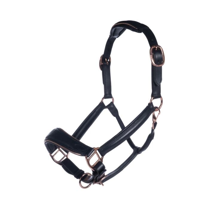 Lädergrimma Rosegold